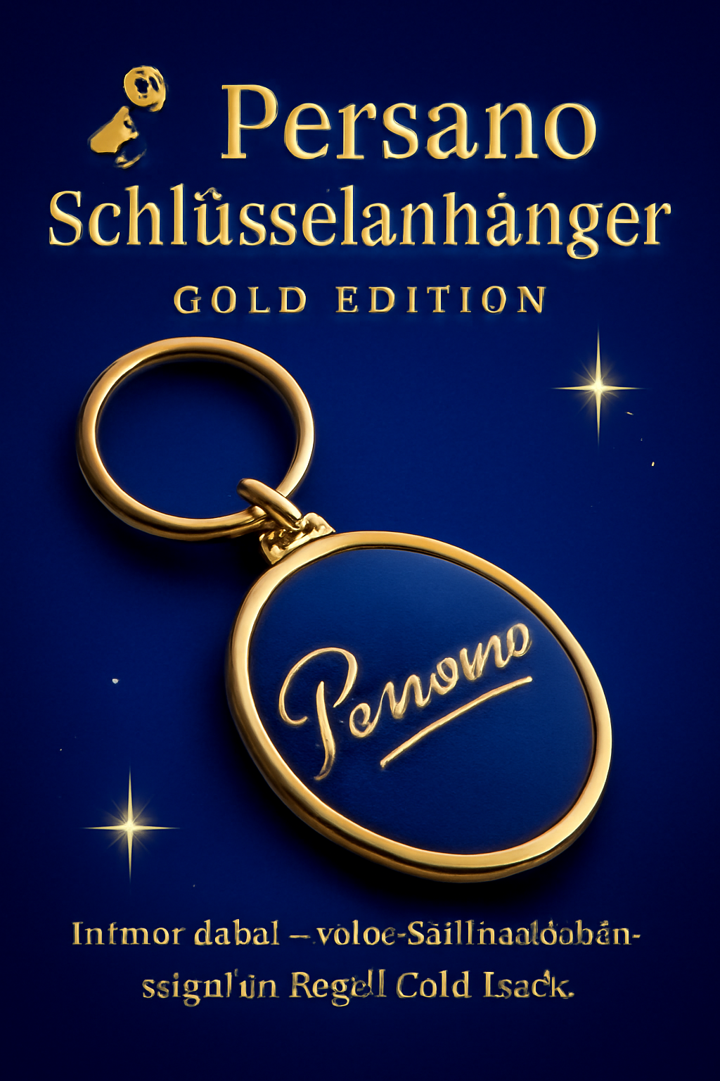 Persano Schlüsselanhänger Gold Edition