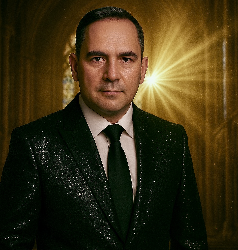 Persano The Voice with a Soul – offizielles Portrait Gold & Glitzerjacke